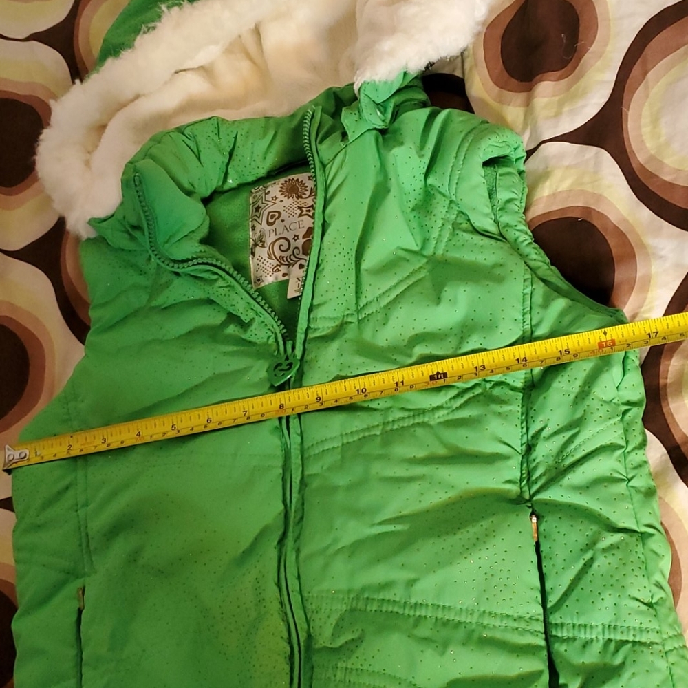 Girls Green Children Place Coat Vest Size XL (14) - Picture 4 of 8